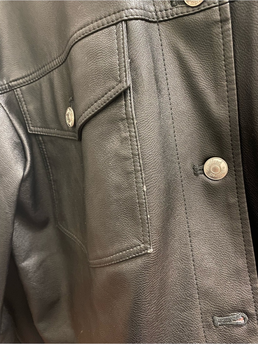 Aritizia Vegan Leather Shacket Gaze - Picture 4 of 4